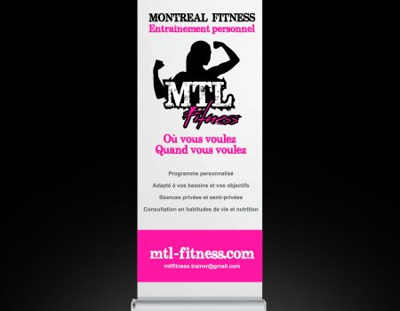 Bannière Roll-up – MTL fitness